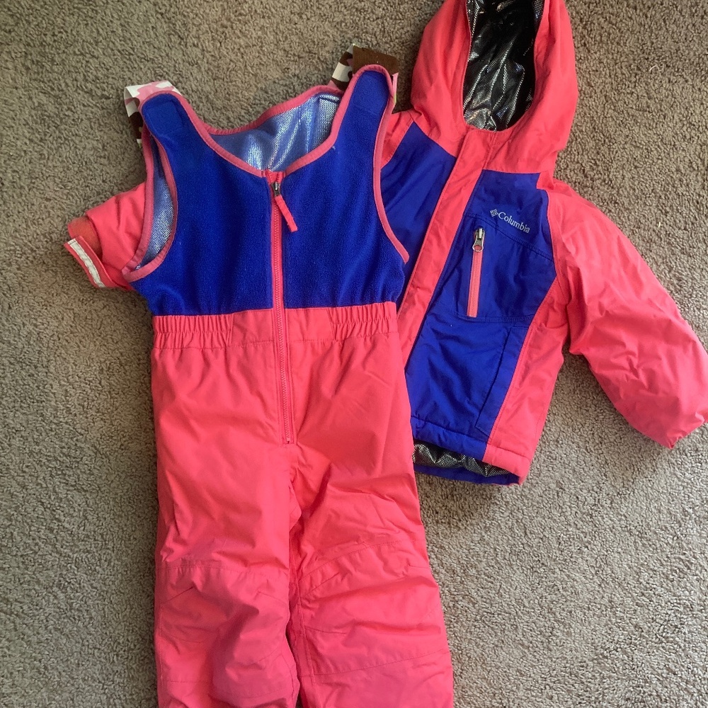 Girls toddler 3t Columbia snow suit jacket and pants
